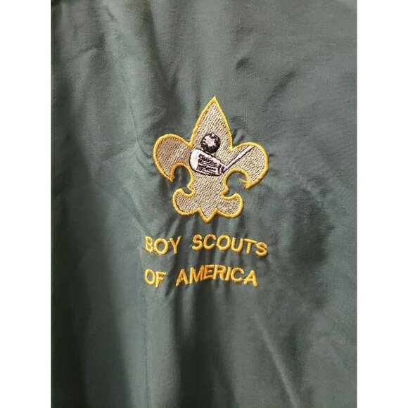 Munsingwear Penguin Green Nylon Pullover XL Boy Scouts Of America BSA Logo Golf - Picture 3 of 9